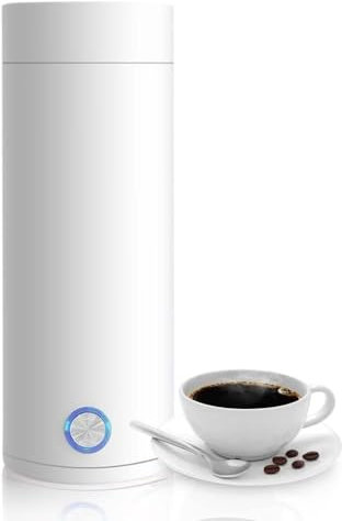 Travel Kettle, Travel Portable Kettles Coffee Tea Food Grade, 3 in 1 Mini Electric Kettle, Automatic Shut off Small Kettle, Water Heater for Making Tea, Coffee, Baby Milk And Fast Food (White)