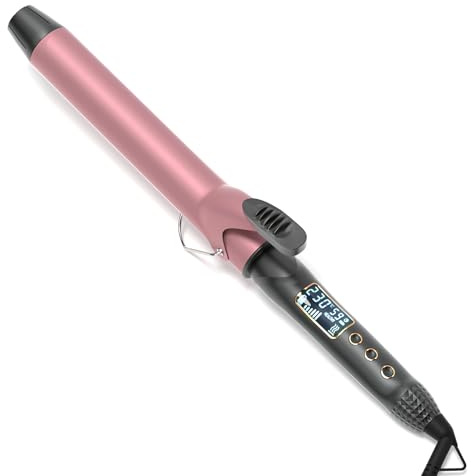 Hair Curler Wand, 32mm Barrel, 80°C-230°C Adjustable Temperature, LCD Display