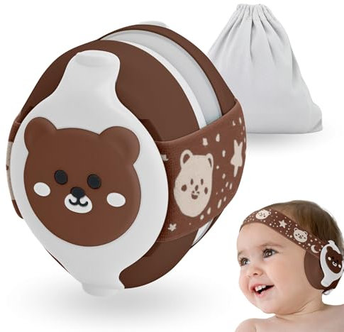 BELLEBEBE - Gehörschutz Baby - 0-36 Monate - Hypoallergen und BPA-frei - EN352-1, RoHS, CPC Zertifiziert - Verstellbares Kopfband & Tragetasche