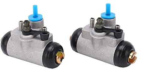 Ensemble de Cylindres de Roue de Frein Arrière, Cylindre de Roue de Frein à Tambour Arrière 2 Pièces Kit de Cylindre de Roue de Frein en Caoutchouc en Alliage Métallique