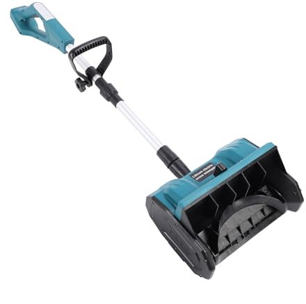 Kabellose Schneefräse mit Wiederaufladbarem 10,5 Zoll Breit, 6,3 Zoll Tief, 26 Fuß Wurfweite, Verstellbarer Griff, Gebürsteter Motor (EU-Stecker)