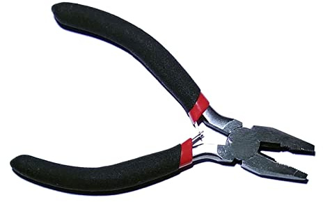 Alicates pequeños combinados de 4.5 pulgadas con cortador de alta resistencia, pinzas de agarre de fuerza, herramienta de manualidades