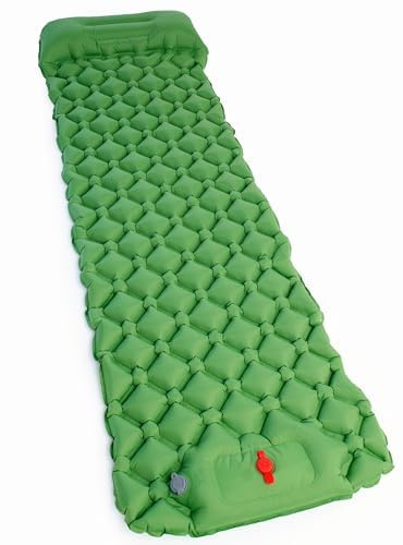 Good Onda Colchoneta de Camping Autoinflable, Ultraligera, Verde, Inflado en 30 Segundos, con Bolsa de Transporte