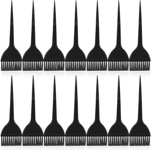Hair Dye Brush Kit, 14 Pack Hair Coloring Brushes For Hairs Stylist Professional Color Brushes for HairStylist, Reusable Color Tint Applicator for Solon Use Home DIY Dyeing Black