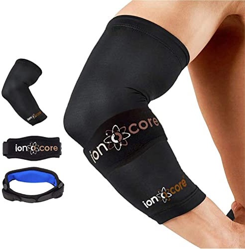 ionocore Ellenbogenbandage - Ellbogenstützsystem Ellbogen Bandage - Tennisarm Bandage Herren und Damen - Tennisarm Manschette - Bandage Ellenbogen und Elbow Brace- Ellenbogenbandage Tennisarm
