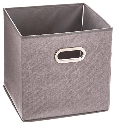 5five - panier tissu 31x31cm mix n modul gris clair chiné