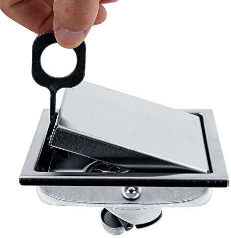 Acero Inoxidable Forma Cuadrada antiolor Piso Resistente Drenaje Basura Puerta Ducha escurridor casa baño Cocina