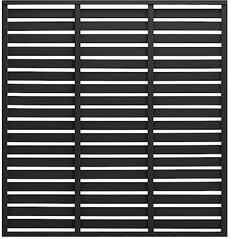 Panneau de clôture WPC 180x180 cm Noir
