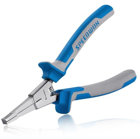 SPEEDWOX Alicates de anillo de seguridad especiales de 8 pulgadas, rectas, pinzas de clip en C, alicates para anillos de seguridad, punta angular, alicates para removedor de anillos, transmisión