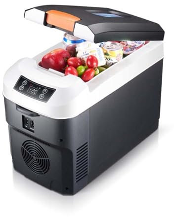 HAZARA GlacièRe A Compression Grande Capacité 10l ， Frigo 12v éCran Tactile Intelligent, Chaud Et Froid RéGlable ， Congelateur Portable Convient pour L'ExtéRieur, La Voiture