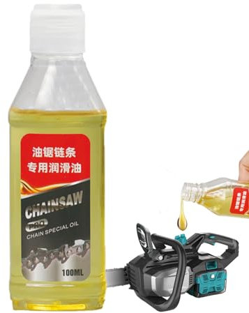HunicandIU Olio per catena per moto, olio per motosega, 100 ml, lubrificante antirumore, strumento di manutenzione, protezione antiruggine per seghere, tagliasiepi, tosaerba e attrezzi da giardino