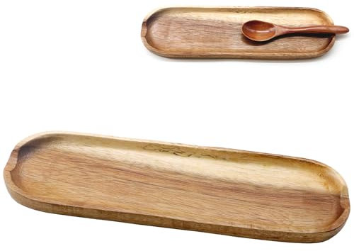 KASURE Repose-Cuillère en Bois Naturel – Support pour Ustensiles de Cuisine, Cuillères, Spatules et Couverts – Accessoire Pratique et Élégant pour la Cuisine