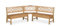 Imebel Küchen Kollektion Essgruppe Frühstückecke Holz Buche Eckbank Kuchenbank Massivholz Merlin (175x175 cm)