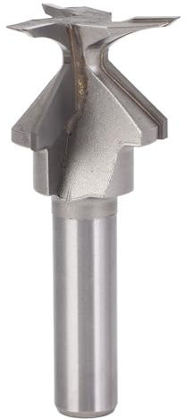 Lock Miter Router Bit, Tongue and Groove Router Bit 3 Flutes 1/2 Inch Shank R18 Cabinet Door for 10-20mm Wood Door, and Accurate Cutting with Imported Carbide Blades