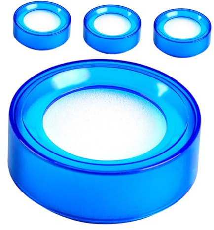 HAPINARY Set 4 Pezzi Spugne Umidificatrici per Dita per Contare Soldi, Contenitore in Plastica Robusta, Assorbimento Rapido per Ufficio Bancario e Forniture per Contabilità