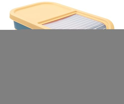 Almacenamiento De Alimentos Para Mascotas,Bandeja de Almacenamiento de Alimentos para Perros para 12-15kg - Caja Plegable Con Tapa Bisagra Y Ruedas Para Viaje Armario Cocina Encimera Comida