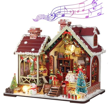 Mini kit per la costruzione di una casa, in legno, 3D, fai da te, creativo, per adulti e adolescenti, per amanti, amici, ragazzi, ragazze, adolescenti