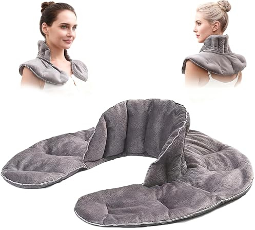 Dhqkqg Bolsa Semillas Microondas, Saco Térmico Cervical, Saco Semillas Cervicales y Cuello, Cojín Térmico Cervical Micro Ondas, Cojín de Calor, Alivio Rápido de Dolor, Ideal para Cervicales y Espalda