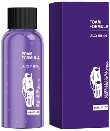Rivestimento Idrofobico - 60ml Agente Antipioggia Rapido Finestrini | Trattamento Vetri Auto | per Auto, Camion, SUV e Specchietti Retrovisori - Sicurezza alla Guida