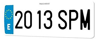 SPM Matricula de Coche policarbonato 100% HOMOLOGADA (Delantera Alfa Romeo)