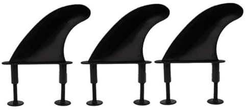 Namvo 3Pcs TPU Soft Top Surf Fins & 6 Fins Screws For Soft Surfboard