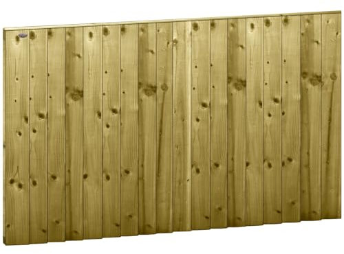 Premier Garden Supplies Fully Framed Feather Edge Garden Fence Panel Width: 6ft (183cm) x Height: 4ft (120cm) Pressure-Treated Over Lapping Flat Top Capped Closeboard effect Fencing Panels