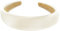 axy Haarreif mit Stoff gepolstertes Metallicfarbe - Damen Haarreifen in Metallic-Optik Stirnband Haarschmuck HRK2B (Cremeweiss)