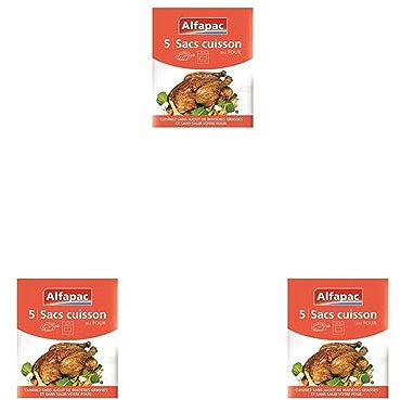 ALFAPAC - 5 sacs cuisson au four (Lot de 3)