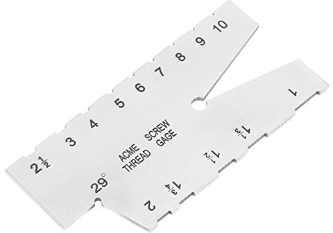Misuratore di Filettatura in Acciaio Inox, Angolo di Filettatura, Ispezione e Larghezza 'attrezzo di Prova, Set di Posizione 'utensile per il Taglio del Filo