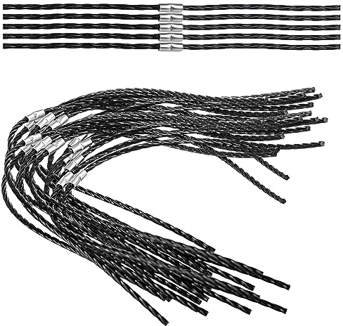 XIAQICA 20 Piezas Bosch F016800431 Línea de Repuesto Bobina Hilo Corte Extrafuerte para cortador de cepillo AFS 23-37 Negro Hilo para Recortadora 37 cm × 3,5 mm Cuerda Desbrozadora