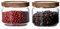 Glass Storage Jars with Wooden Lids - 350 ML Stackable Canisters for Kitchen and Pantry, Airtight Small Containers for Tea, Coffee, Sugar, Spice, Sweet, Set of 2