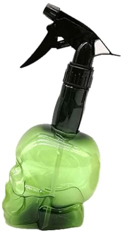Hairdressing Spray Bottle Sprinkler Tool Storage Bottles Skull Shaped Fine Mist Water Sprayers Hairstyling Accessory Green