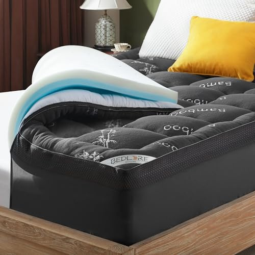 BEDLORE Gel Topper 140x200cm H2 H3,Öko-Tex Zertifiziert,Matratzen Topper mit extra tiefem Tasche,Matratzentopper Memory Foam,produziert nach deutschem Qualitätsstandard