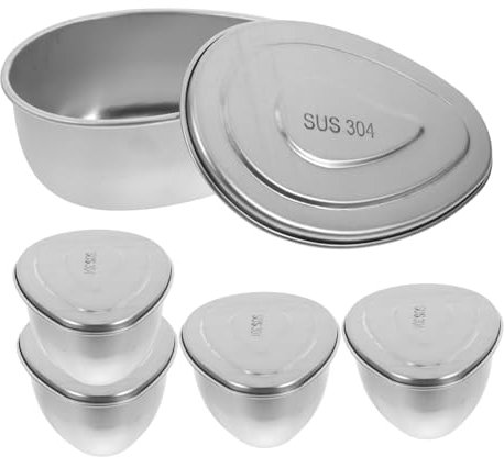 CIYODO 5 Piezas Bandejas de Vapor Inoxidable para Cocción para Verduras y Insertos para Olla y Vaporera para Cocinas Pequeñas y Uso