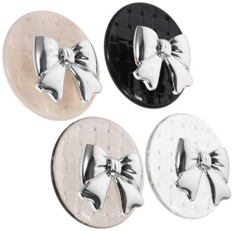 LABRIMP 4 Pezzi Ganci Adesivi Decorativi da Muro Appendini per Asciugamani e Cappotti Facile Installazione e Alta Capacità Carico Pet per Cucina e Bagno