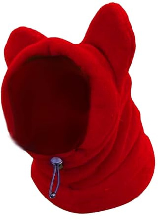 Bonnet pour Chien Hiver - Réglables Capuche pour Animaux avec Oreilles - Bonnet Chaud d'hiver pour Temps Froid, Camping, Randonnée, Extérieur