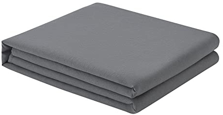 FreshCulture Twin Flat Sheet - Hotel Quality Twin Flat Sheet Only - Brushed Microfiber Top Sheet - Ultra Soft & Breathable - Wrinkle-Free - Easy Care - Single Flat Sheet (Twin, Dark Grey)