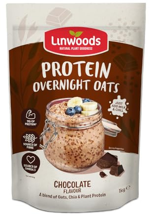 Linwoods Chocolate Protein Overnight Oats | 1kg Porridge Oats | Healthy Breakfast Food | Vegan Friendly & Gluten Free