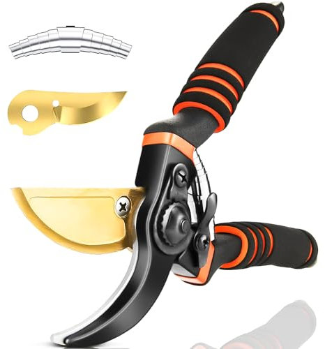 Secateur de Jardin, Secateur, Sécateur Gardena, Livré Avec Lame et Ressort Secateur de Rechange, Ciseaux Jardinage, Sécateur Jardin, Cisaille de Jardin Professionnel