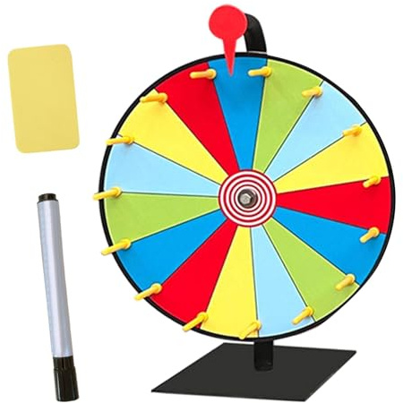 Giocattolo Gira La Ruota, Ruota Dei Premi Che Gira, Ruota Della Roulette Da Tavolo Da 8/12/15 Slot Con Supporto, Per Carnevali, Fiere, Attività Festive, Vincere Il Gioco Del Gi-ros Della Fortuna