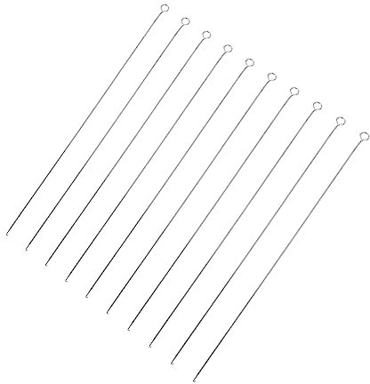 KONTONTY 10pcs DIY Beaded Tools Stainless Steel Needles Beaded Hooks Beading Supplies for Jewellery Making