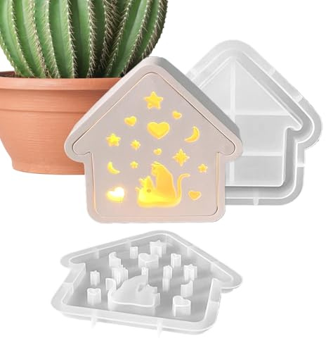 Rrlihjgu - Molde para velas para casa | Moldeo para gatos para artesanías velas | Linda herramienta creativa para sala de estar jardín escuela Navidad Halloween Nursery