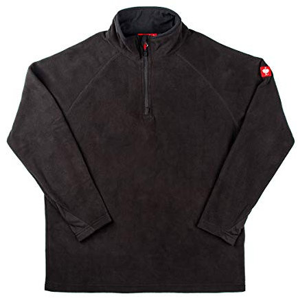 Engelbert Strauss Herren Fleecepullover Troyer dryplexx Micro, Farbe:schwarz, Größe:3XL