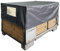 2 Stück Gitterbox Abdeckung 125x85x50cm Grau Schutzhaube Abdeckplane Staubschutz