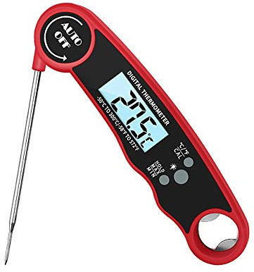 Termometro Cocina Termometro De Cocina Termómetro de Alimentos sonda Digital Azúcar termómetro Termómetro de Carne de Lectura instantánea Red