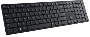Dell Clavier Pro KB500 – sans Fil, AZERTY Français, 2.4 GHz, 12 Touches Programmables, Pavé Numérique, Autonomie 36 Mois, Clavier Silencieux, Sécurité AES 128 Bits, Noir