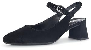 Gabor Slingpumps, dam klackskor, lätt multibredd (G), Svart 47, 40.5 EU