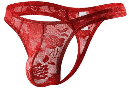 Casey Kevin Stringtrosa herr spets sexiga underkläder stringtrosa transparent