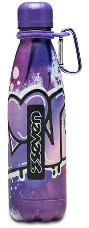 Seven Borraccia, Multicolore, Borraccia Termica in Acciaio Inox Interno Esterno, Mantenimento Temperatura fino a 24h, Borraccia Scuola Bambini - Bottle Termica