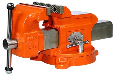 XUHONGYA Tornillo De Banco De Trabajo Ajustable con Palanca Fija Tornillo De Banco Giratorio Universal For Carpintería Metalurgia Y Uso En Garaje Tornillos De Banco For Proyectos De Bricolaje(4inch)